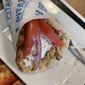 Pita Bar - a pita sandwich on a plate - Greek Near Me - Montreal, Quebec Pita Bar - a pita sandwich on a plate - Greek Near Me - Montreal, Quebec