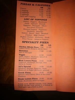 Menu photo 7 AJ's Pizzaria West Boylston, MA Menu photo 7 AJ's Pizzaria West Boylston, MA