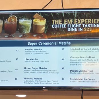 Em Coffee House - Menu 2. - Coffee & Tea Near Me - San Jose, California Em Coffee House - Menu 2. - Coffee & Tea Near Me - San Jose, California