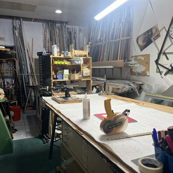 Eden Custom Framing - Work table. - Framing Near Me - Oakland, California