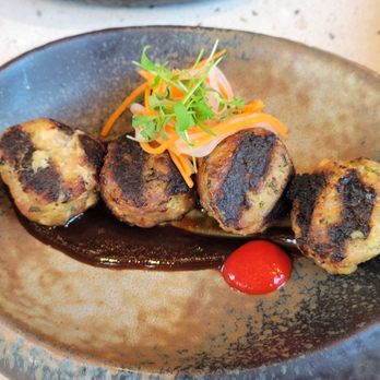 Olili - Chef's inspiration dish tonite: lemongrass meatballs served with a hoisin inspired sauce - Desserts Near Me - Honolulu, Hawaii Olili - Chef's inspiration dish tonite: lemongrass meatballs served with a hoisin inspired sauce - Desserts Near Me - Honolulu, Hawaii