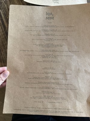 Menu photo 1 Bon, Nene San Francisco, CA Menu photo 1 Bon, Nene San Francisco, CA