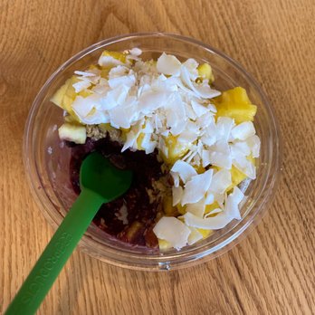 Playa Bowls - Tropical smoothie bowl not banana extra pineapple - Juice Bars & Smoothies Near Me - Reston, Virginia Playa Bowls - Tropical smoothie bowl not banana extra pineapple - Juice Bars & Smoothies Near Me - Reston, Virginia