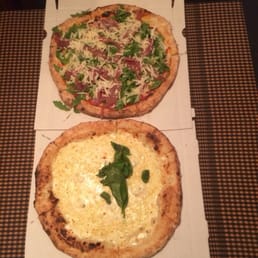 4 cheese & the house special ( rocket & Serrano ham) 4 cheese & the house special ( rocket & Serrano ham)