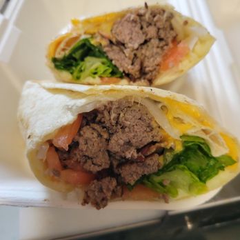 Memas - Deluxe burger wrap - Comfort Food Near Me - Dannemora, New York Memas - Deluxe burger wrap - Comfort Food Near Me - Dannemora, New York