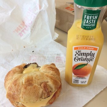 Dunkin' - a sandwich and a bottle of orange juice - Donuts Near Me - Central Valley, New York Dunkin' - a sandwich and a bottle of orange juice - Donuts Near Me - Central Valley, New York