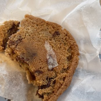 Schmackary's - paper stuck in the back of my Classic Chocolate Chip Cookie - Desserts Near Me - New York, New York Schmackary's - paper stuck in the back of my Classic Chocolate Chip Cookie - Desserts Near Me - New York, New York