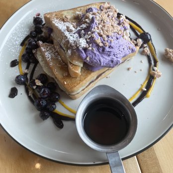 Toast Kitchen & Bakery - Ube French toast - INCREDIBLE - Breakfast & Brunch Near Me - Tustin, California