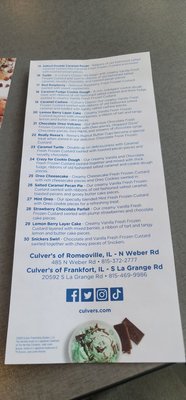 Menu photo 3 Culver's Romeoville, IL Menu photo 3 Culver's Romeoville, IL