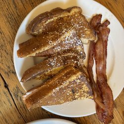Famous Toastery - Stuffed French Toast with bacon