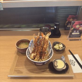 Tendon Kohaku - Tiger shrimp tendon set. - Japanese Near Me - Bellevue, Washington