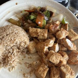 Hibachi tofu and chicken