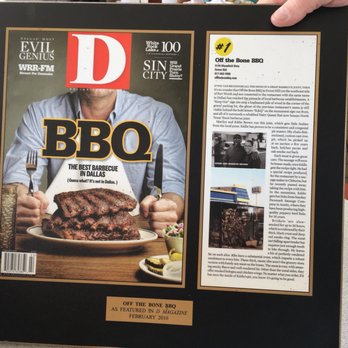 Off The Bone BBQ - a man holding a magazine - Barbeque Near Me - Forest Hill, Texas Off The Bone BBQ - a man holding a magazine - Barbeque Near Me - Forest Hill, Texas