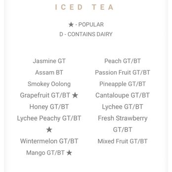 Brew Tea Bar - Menu - Bubble Tea Near Me - Las Vegas, Nevada Brew Tea Bar - Menu - Bubble Tea Near Me - Las Vegas, Nevada