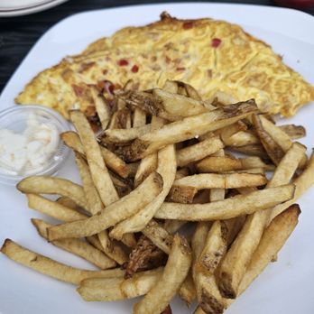 The Brightside Tavern - Italian omelet with fries - New American Near Me - Jersey City, New Jersey
