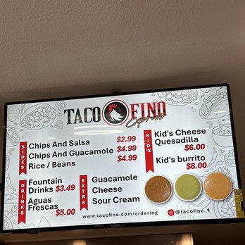 Taco Fino Express - Menu March 2025 - Tacos Near Me - Alameda, California Taco Fino Express - Menu March 2025 - Tacos Near Me - Alameda, California