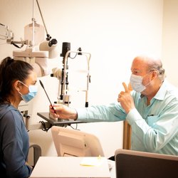 Your Eye's Image - Dr Maher making sure eyes line up