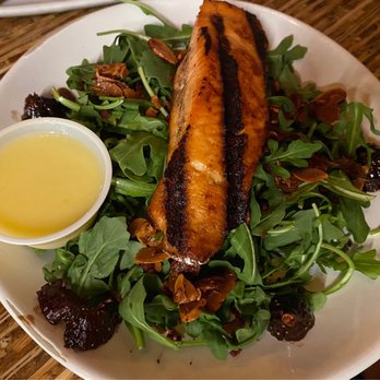 Great Divide Brewhouse and Kitchen - Salmon on a Kale Salad - Brewpubs Near Me - Denver, Colorado