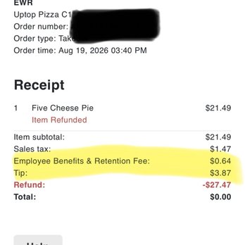 Uptop Pizzeria - Helped themselves to a tip - Pizza Near Me - Newark, New Jersey Uptop Pizzeria - Helped themselves to a tip - Pizza Near Me - Newark, New Jersey