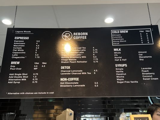 Menu photo 5 Reborn Coffee Laguna Woods, CA Menu photo 5 Reborn Coffee Laguna Woods, CA