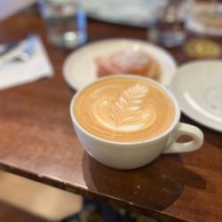 Amity Coffee - Latte + pastries.