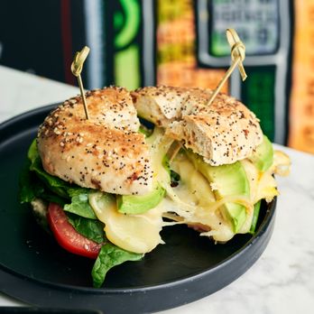 Juicery Harlem - "Big Poppa" Breakfast Bagel - Juice Bars & Smoothies Near Me - New York, New York