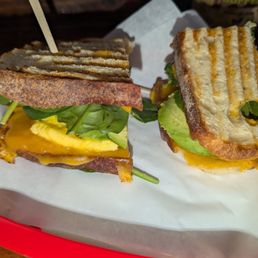 Breakfast sandwich (minus the tomato)
