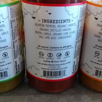 Yellowbird Foods - Ingredients, pretty simple - Specialty Food Near Me - San Marcos, Texas Yellowbird Foods - Ingredients, pretty simple - Specialty Food Near Me - San Marcos, Texas