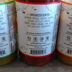 Yellowbird Foods - Ingredients, pretty simple