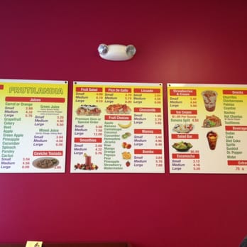 Frutilandia - Menu - Juice Bars & Smoothies Near Me - San Diego, California
