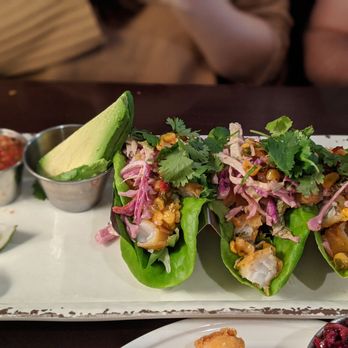 Reds Alehouse - Lettuce Wrap Fish Tacos - American Near Me - North Liberty, Iowa