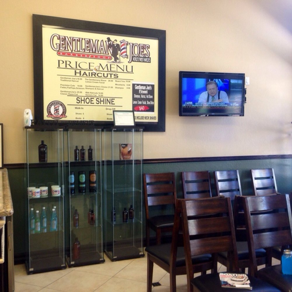 Gentlemen Joe's Barber Shop - Laid back lounge while wait and hair products for sale to look your best. - Barbers Near Me - Mesa, Arizona Gentlemen Joe's Barber Shop - Laid back lounge while wait and hair products for sale to look your best. - Barbers Near Me - Mesa, Arizona