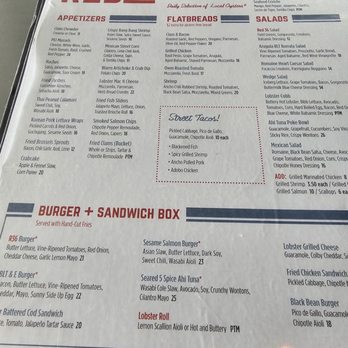 Red 36 - Menu - Seafood Near Me - Mystic, Connecticut