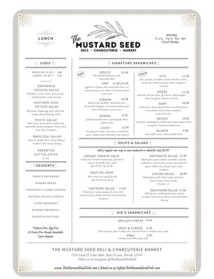 Menu photo 7 The Mustard Seed Lutz, FL