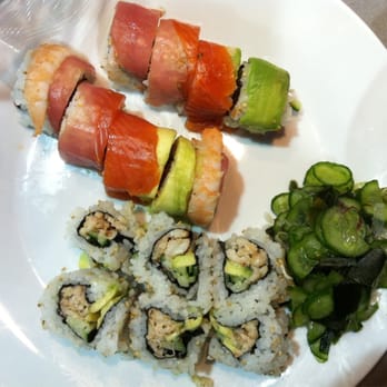 Breakthrough Sushi - California roll, Rainbow Roll, and Cucumber Salad from class - Caterers Near Me - San Francisco, California Breakthrough Sushi - California roll, Rainbow Roll, and Cucumber Salad from class - Caterers Near Me - San Francisco, California