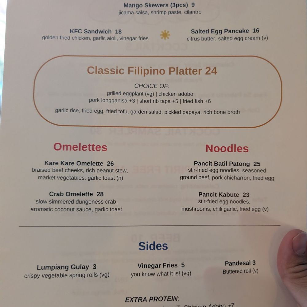 Naks - Brunch menu - Filipino Near Me - New York, New York