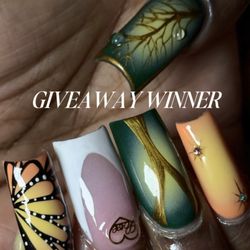 GoddessNailz - Acrylic butterfly art