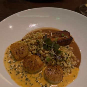 Nesso - Scallops and pork belly - Italian Near Me - Indianapolis, Indiana Nesso - Scallops and pork belly - Italian Near Me - Indianapolis, Indiana