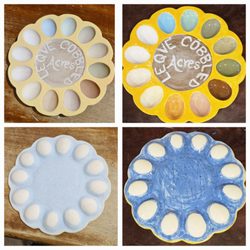 Stumptown Art Studio - This is the deviled egg plate I made! It turned out so fun! I love it, & it was only $35.