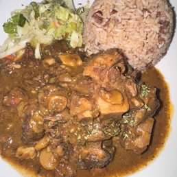 Oxtail & Rice and Peas