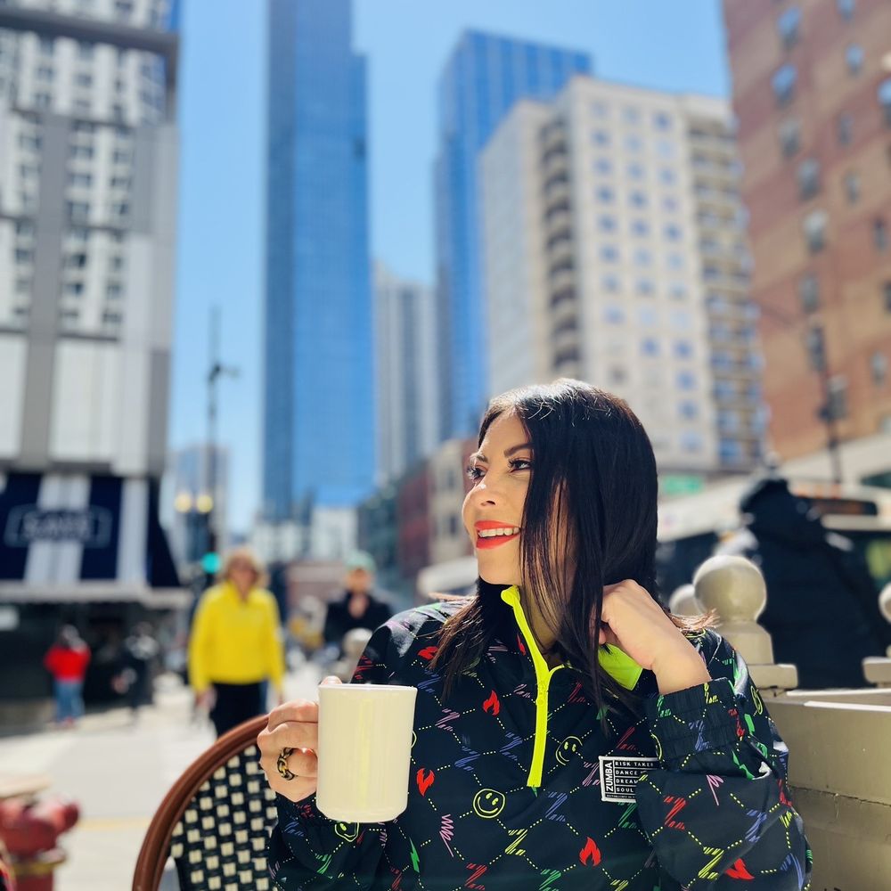 Tempo Cafe - Outside sitting ... nice view - Coffee & Tea Near Me - Chicago, Illinois