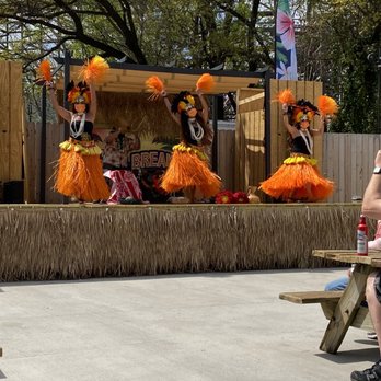 Six Flags Over Texas - A hula performance during Spring Break - Amusement Parks Near Me - Arlington, Texas