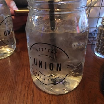 Union Rooftop - Awesome mason jar water glasses! Great service - New American Near Me - Minneapolis, Minnesota Union Rooftop - Awesome mason jar water glasses! Great service - New American Near Me - Minneapolis, Minnesota