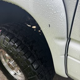 Chipped paint on fender flare. Chipped paint on fender flare.