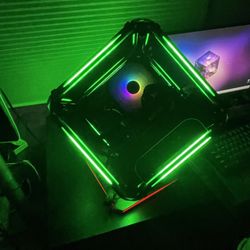 @ Home Computer Services - Cube Shaped Custom Build RGB pc,