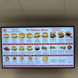 Updated menu