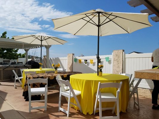 Tables and Chair for all your Special Events - With over 15 years of party equipment rental experience, let us help you set up your next event! We specialize in all types, including weddings and corporate events.