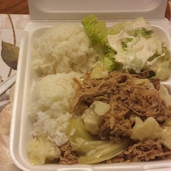 Laverne’s - This is the Kalua Pig and Cabbage plate. - Hawaiian Near Me - Waipahu, Hawaii Laverne’s - This is the Kalua Pig and Cabbage plate. - Hawaiian Near Me - Waipahu, Hawaii