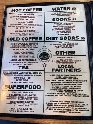 Menu photo 2 Curiosity Coffee Bar Columbia, SC Menu photo 2 Curiosity Coffee Bar Columbia, SC