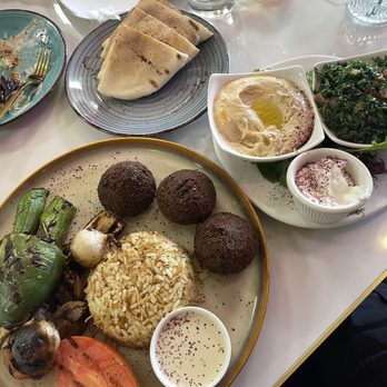 Dvine Mediterranean Experience - Long Beach - Veggie Platter with Spicy Hummus & Tabouleh. Delicious! - Mediterranean Near Me - Long Beach, California Dvine Mediterranean Experience - Long Beach - Veggie Platter with Spicy Hummus & Tabouleh. Delicious! - Mediterranean Near Me - Long Beach, California
